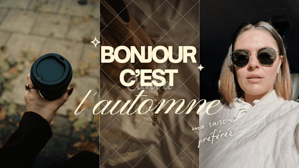 Bonjour l'automne — miniature YouTube personnalisée