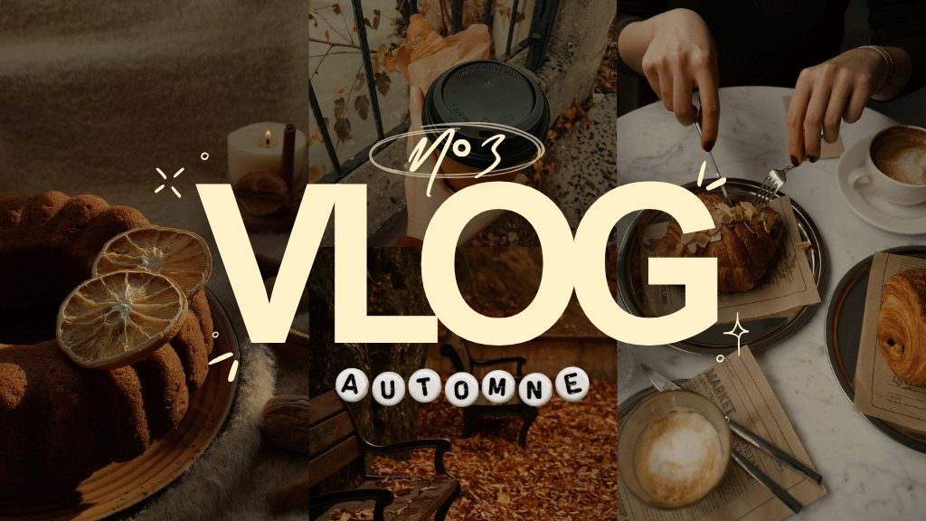 Vlog automne gourmand — miniature YouTube personnalisée