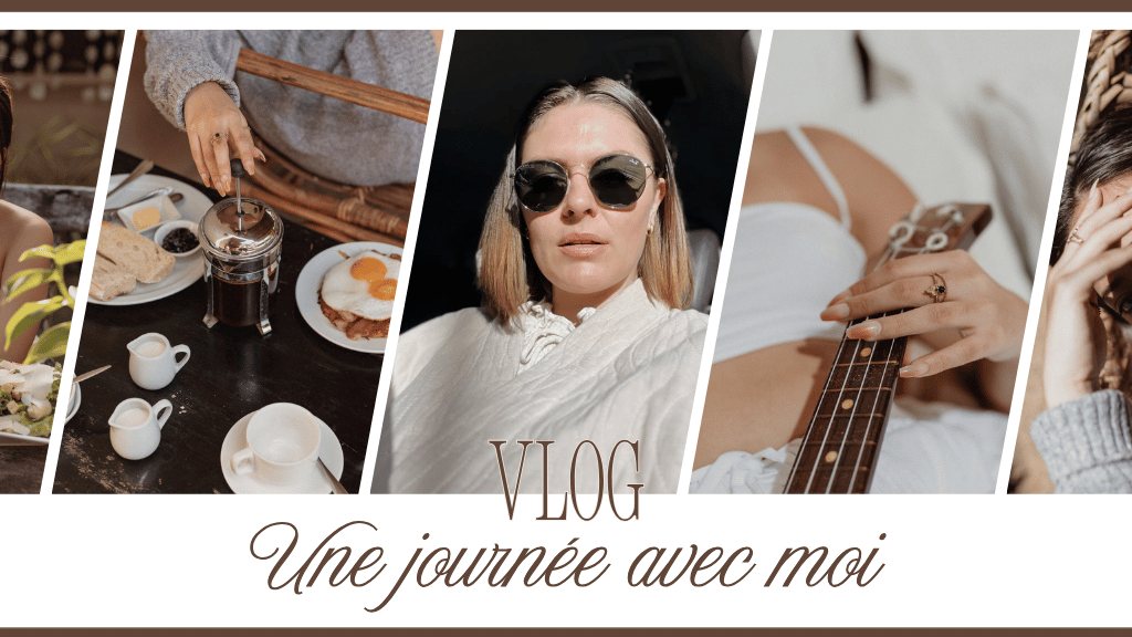 Une journée avec moi – collage — miniature YouTube personnalisée