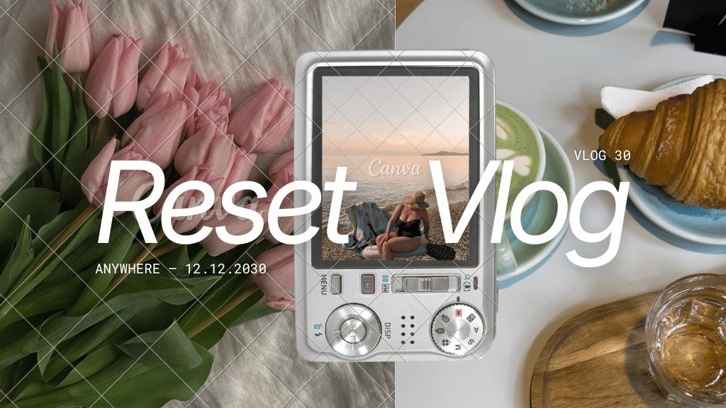Reset vlog — miniature YouTube personnalisée