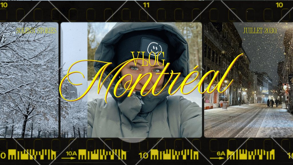 Vlog Montréal — miniature YouTube personnalisée