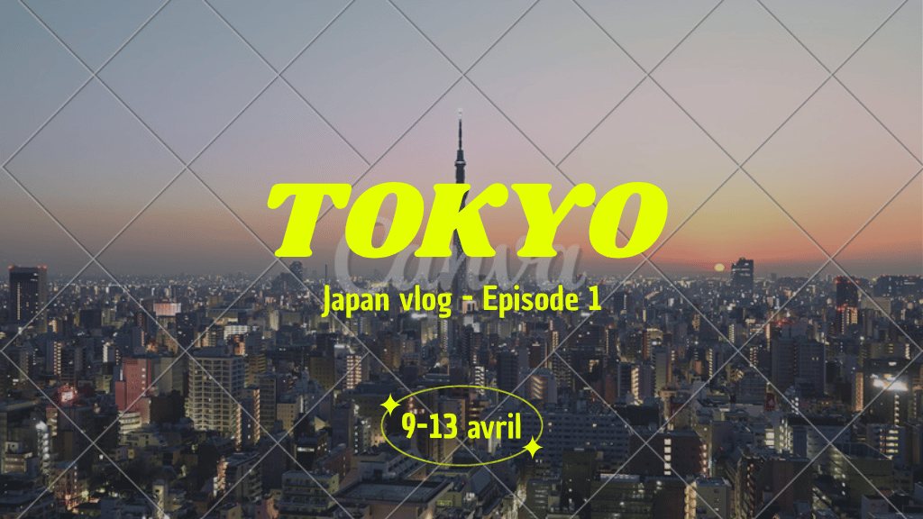 Vlog Tokyo — miniature YouTube personnalisée