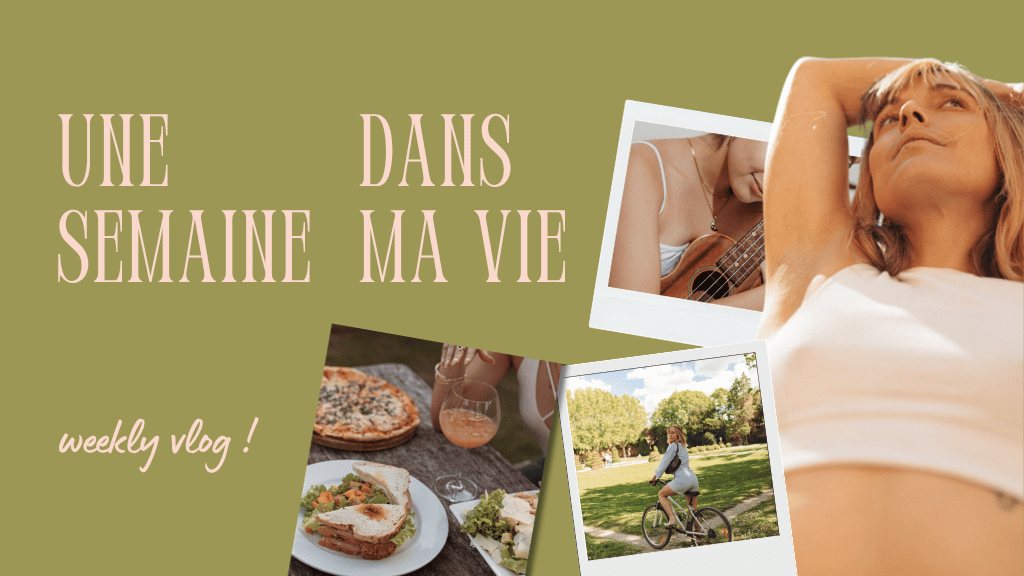 Une semaine dans ma vie — miniature YouTube personnalisée